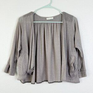 Urban Outfitters Kimchi & Blue Sheer Flow Taupe Cardigan
